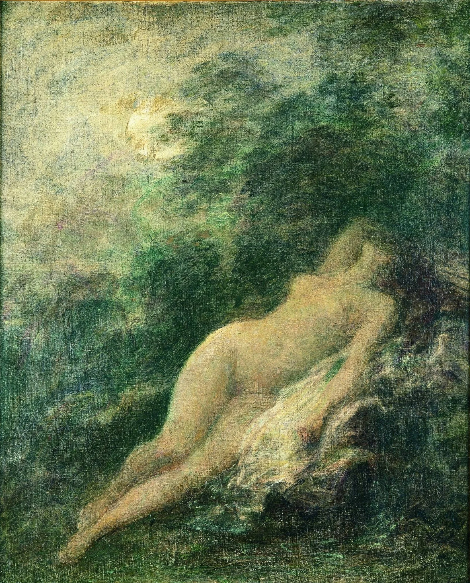 Sommeil de Diane (La nuit) (El sueño de Diana), by Henri Fantin-Latour, oil, 1880