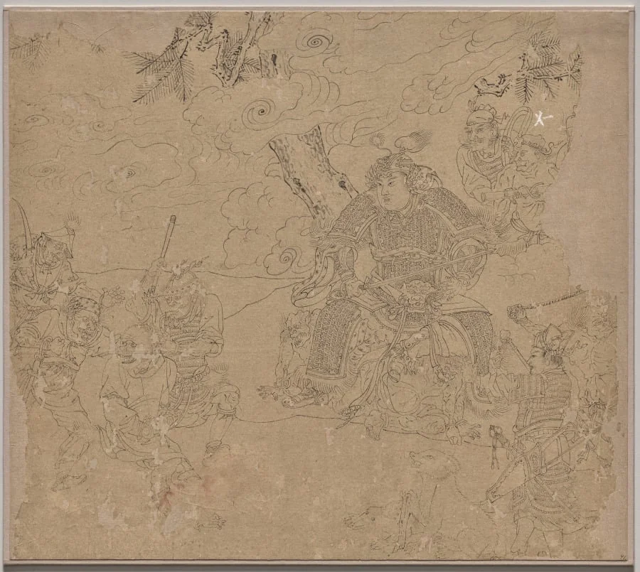 Album of Daoist and Buddhist Themes: Search the Mountain: Leaf 41, by Unknown, unspecified, 1204