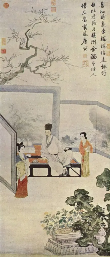 After a Tang Painting of a Courtesan