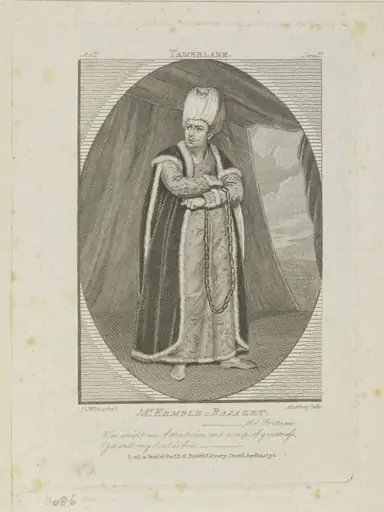 Mr. Kemble as Bajazet in 'Tamerlane'