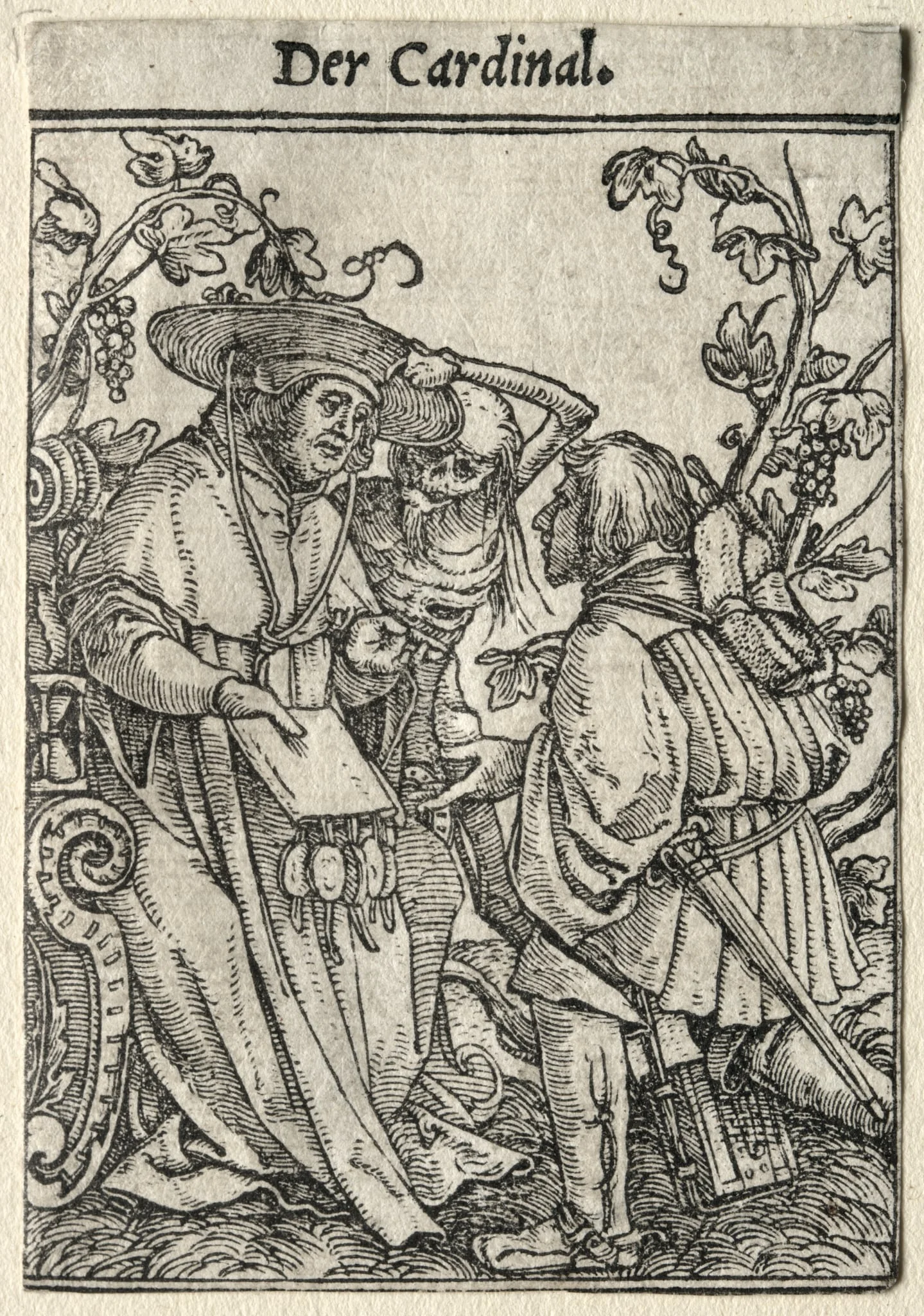 Dance of Death:  The Cardinal, by Hans Holbein the Younger, 1526