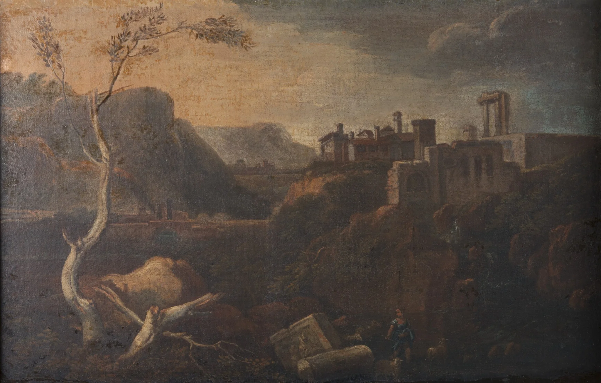 Landskap, by Unknown, oil