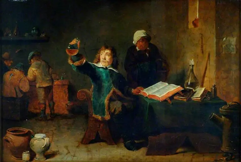 A Chemist in His Laboratory