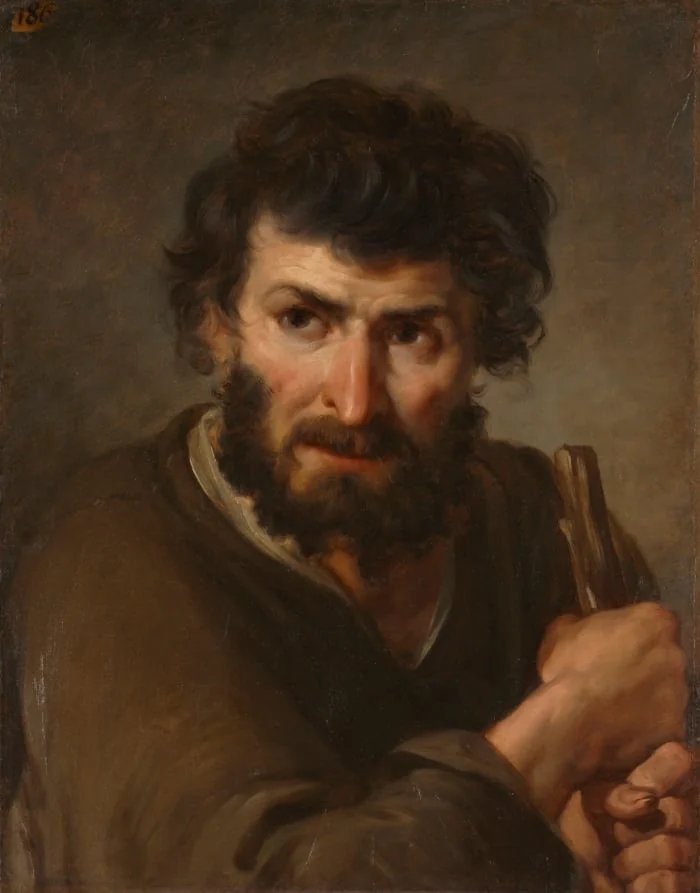 Study of a Shepherd, by Unknown, unspecified, 1704