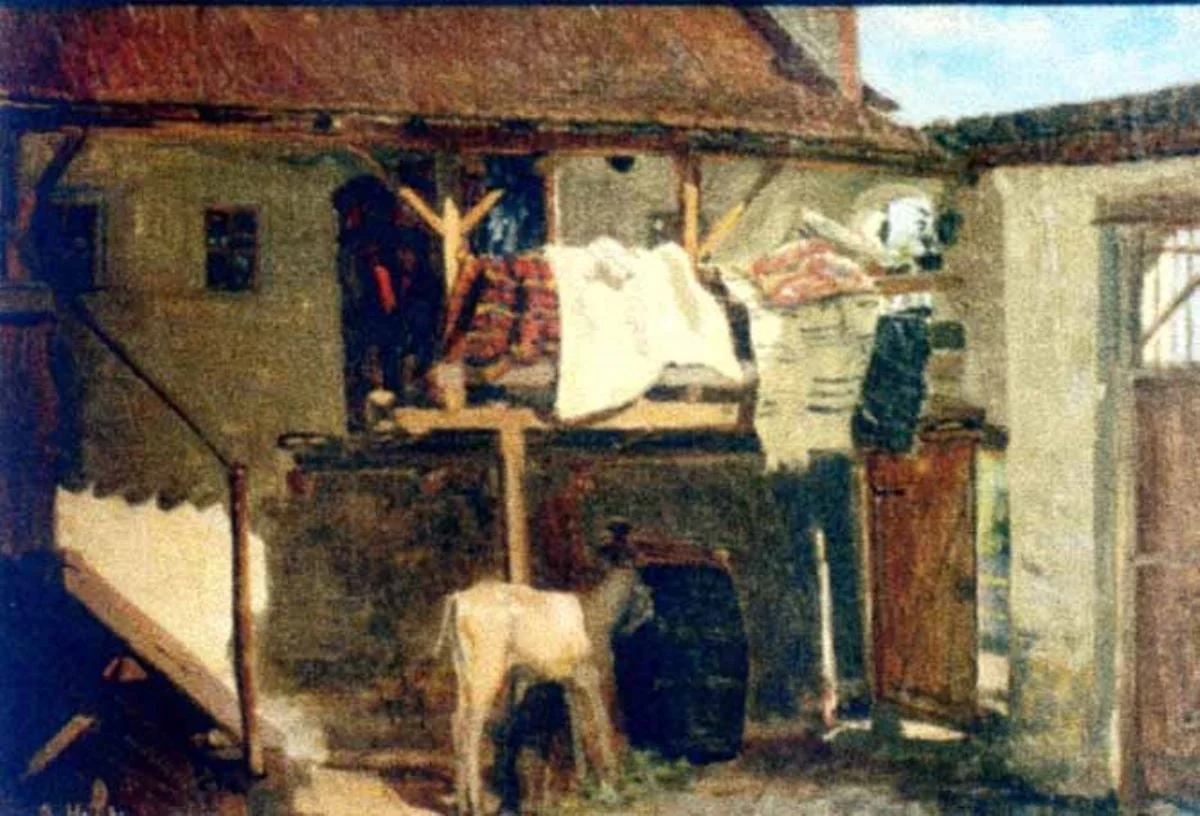 Casă la marginea orașului, by Sava Henția, unspecified, 1850