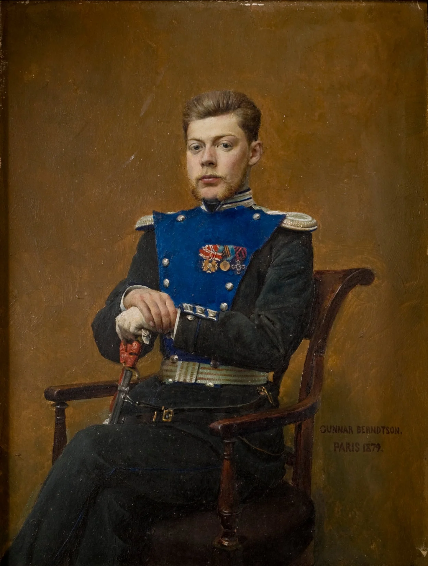 Suomen henkivartioväen luutnantti Thorsten Leonhard Lode, by Gunnar Fredrik Berndtson