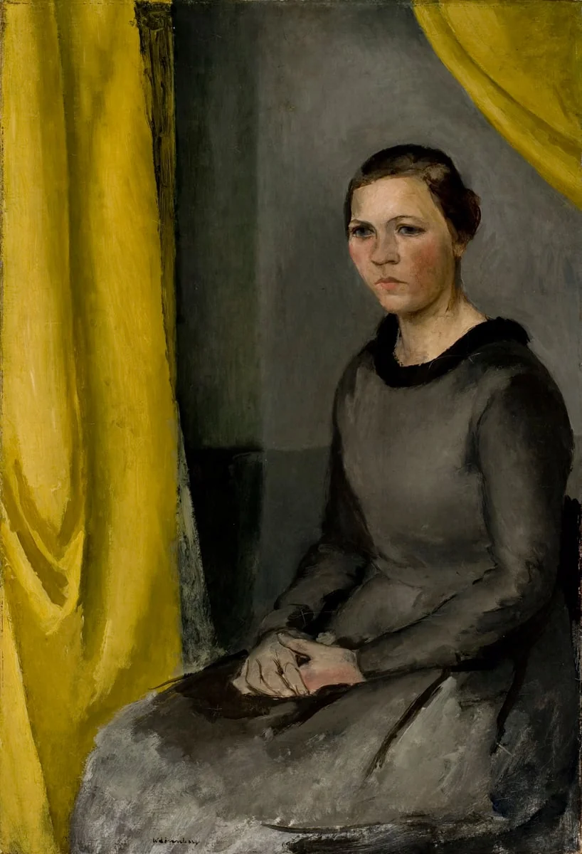 Istuva nainen (taiteilijan vaimo), by William Lönnberg, unspecified