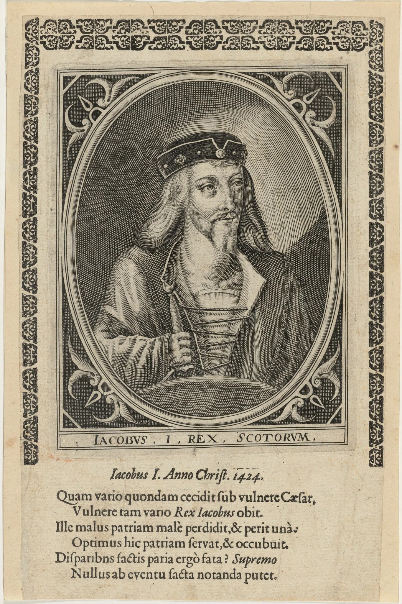 James I, King of Scotland, by Unknown 19th Century, ink, 1603