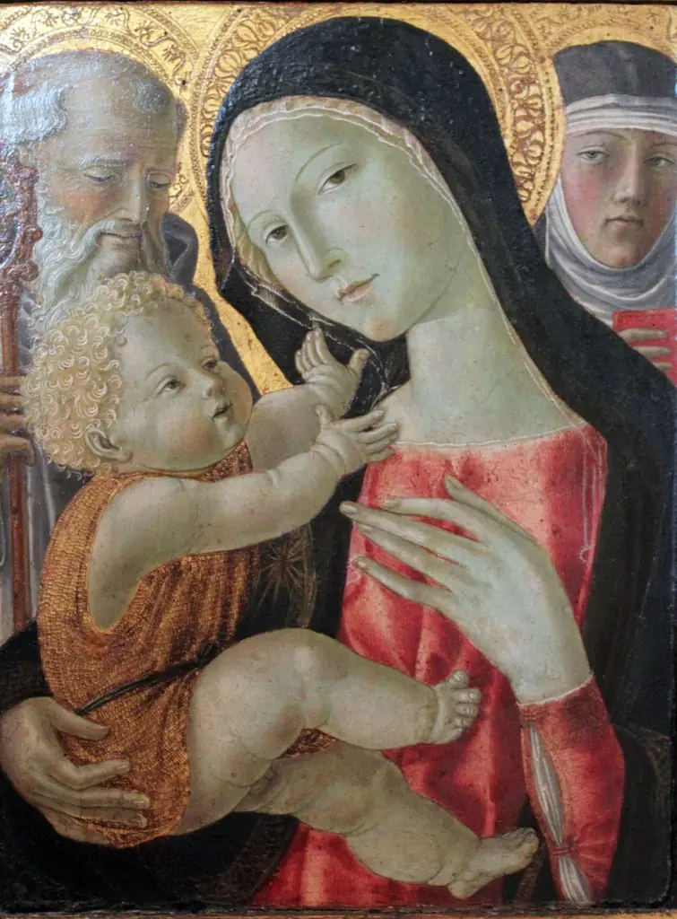 The Virgin and Child, St. Benedict and Saint Catherine of Siena