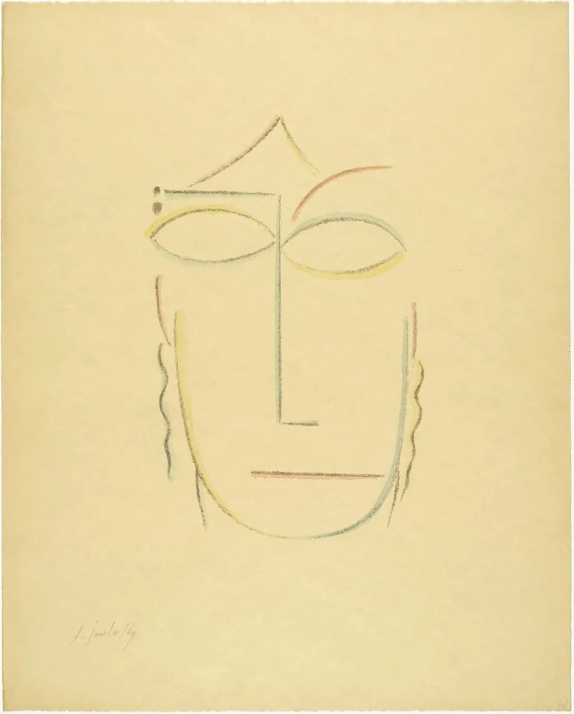 Untitled, by Alexej von Jawlensky, watercolor, 1922