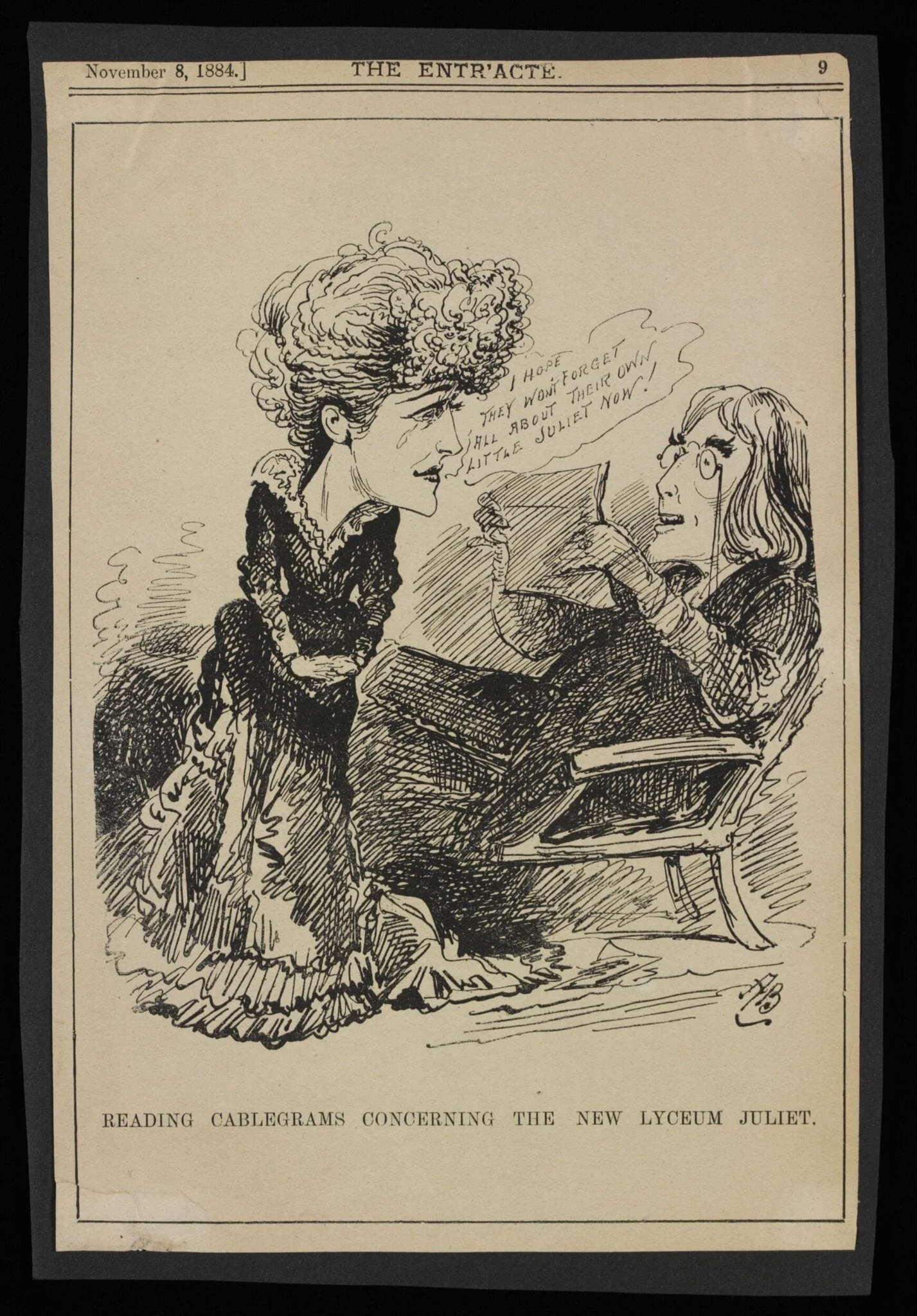 Romeo and Juliet, by The Entr'acte, 1884