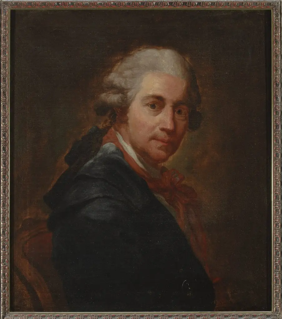 Self-portrait of Bacciarelli in a redingote