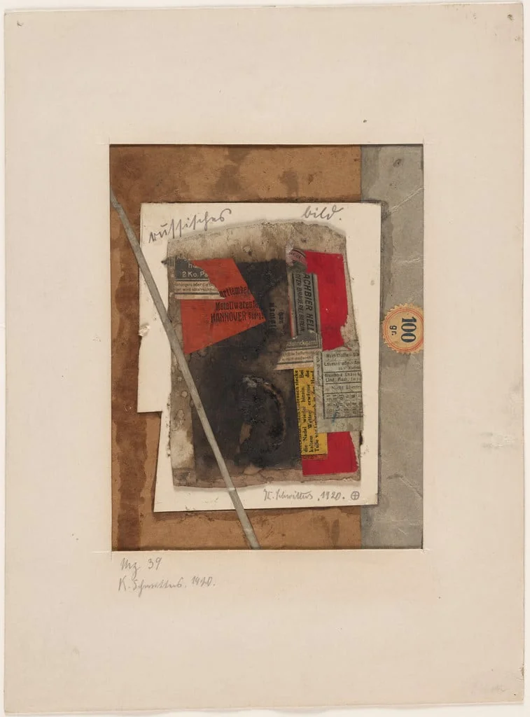 Untitled, by Kurt Schwitters, graphite, 1920
