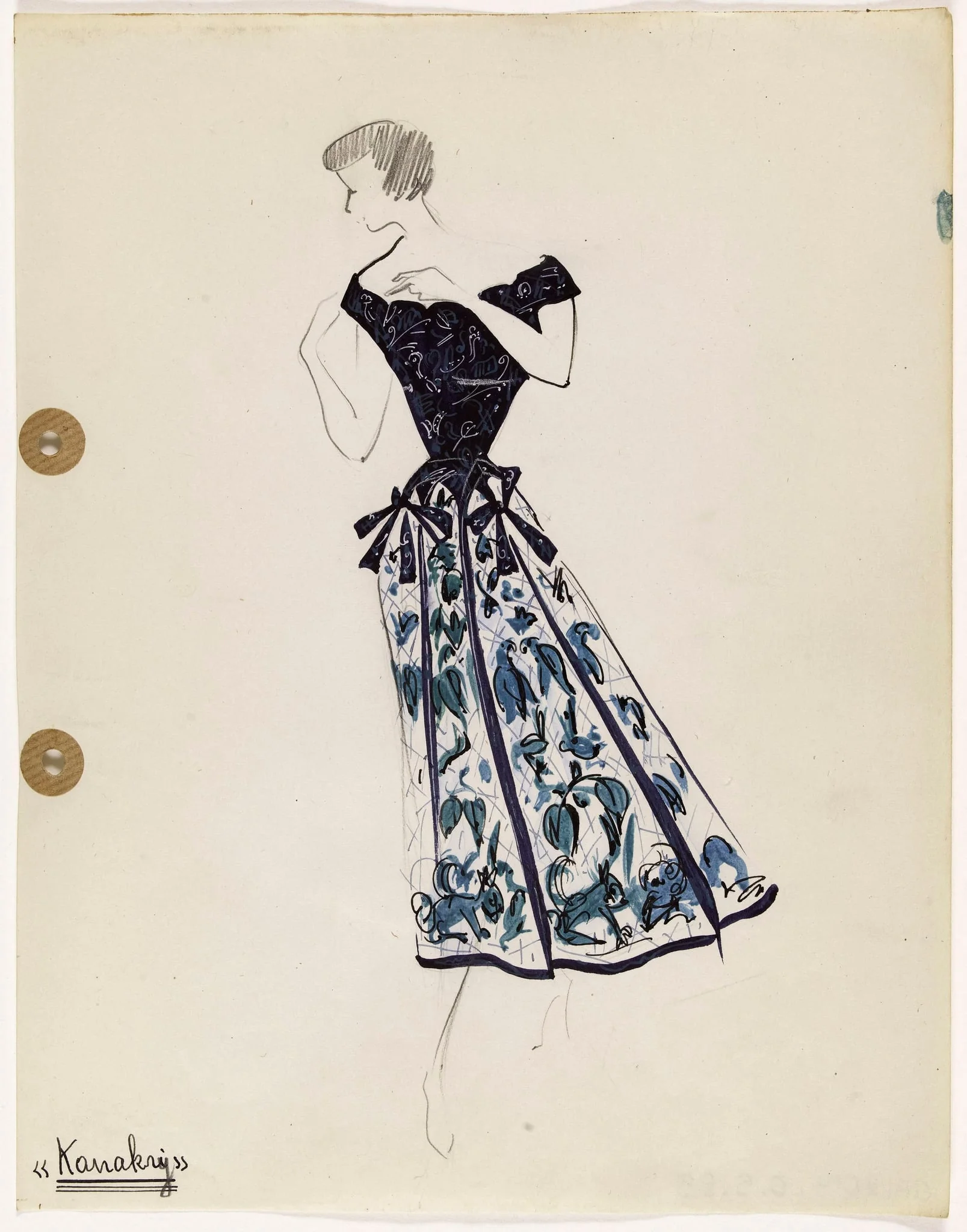 'Kanakry', by Carven, 1949