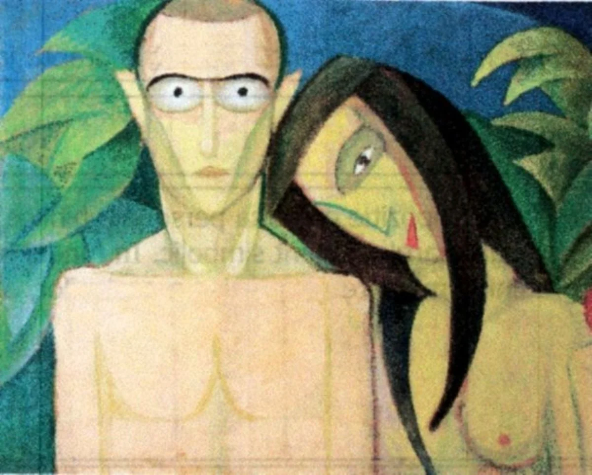 Adam și Eva, by Victor Brauner, unspecified, 1923