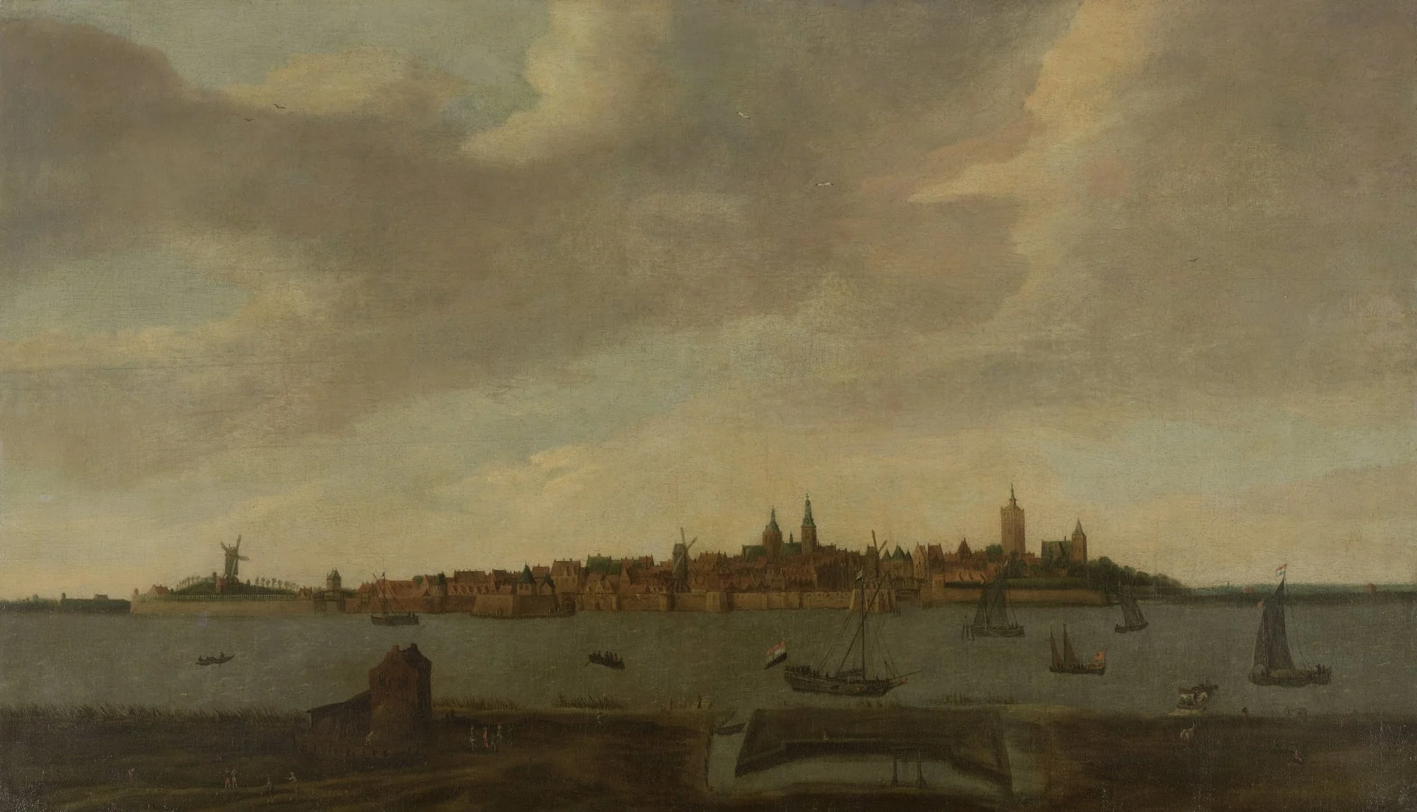 View of Heusden, by Unknown, unspecified, 1650