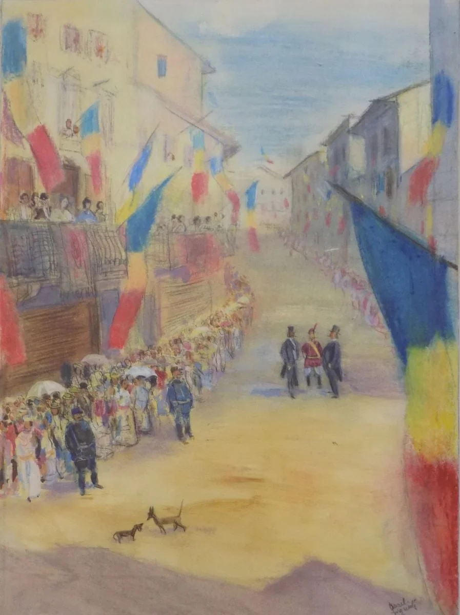Sărbătoare națională, by Aurel Jiquidi, 1939