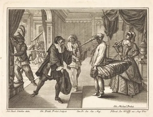 Harlequin at Dr. Polovard's House