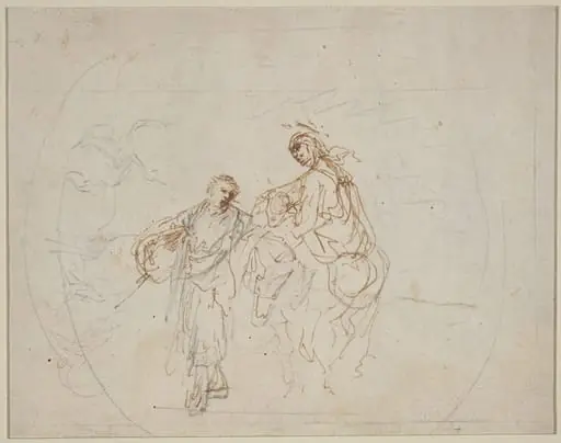 The Flight into Egypt [verso]