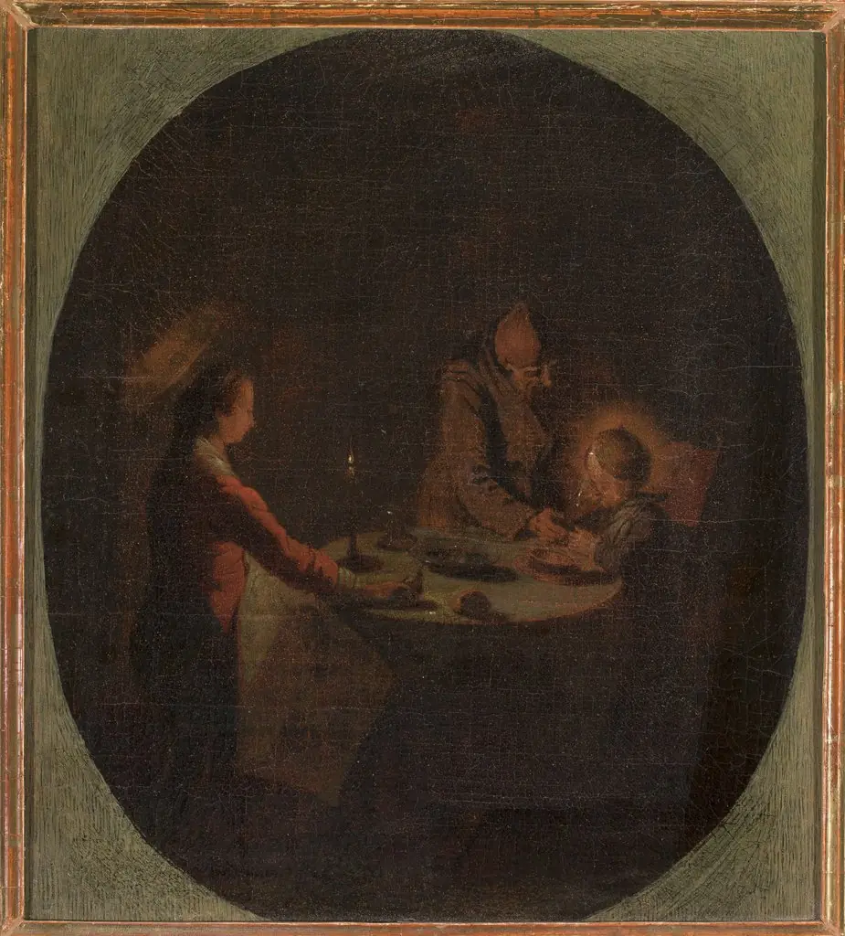 Holy Family at supper