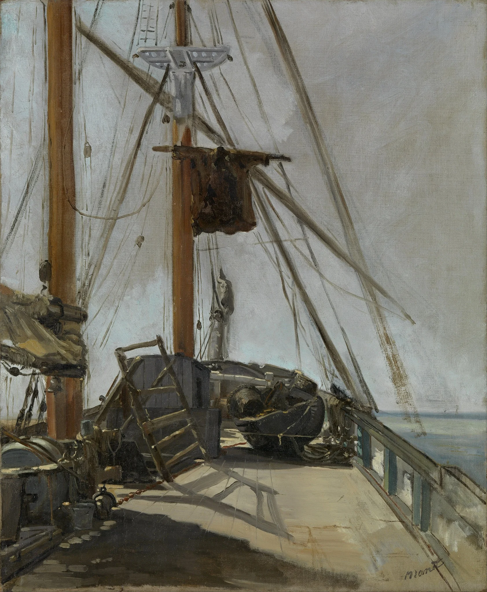 The ship's deck