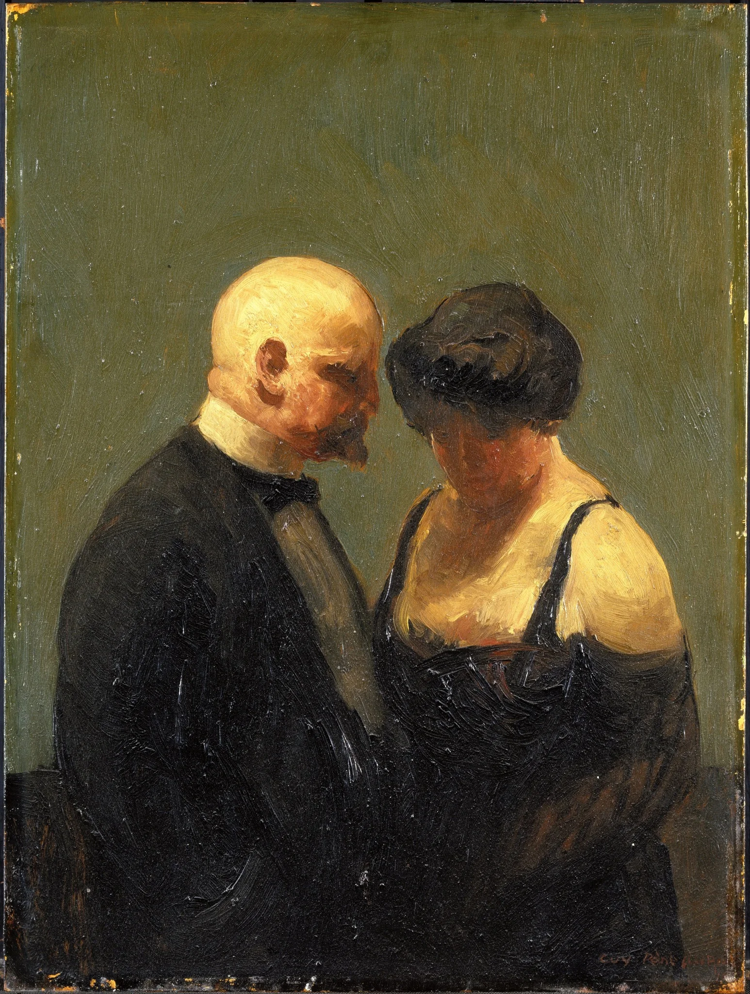 The Confidence Man, by Guy Pène du Bois, oil, 1919