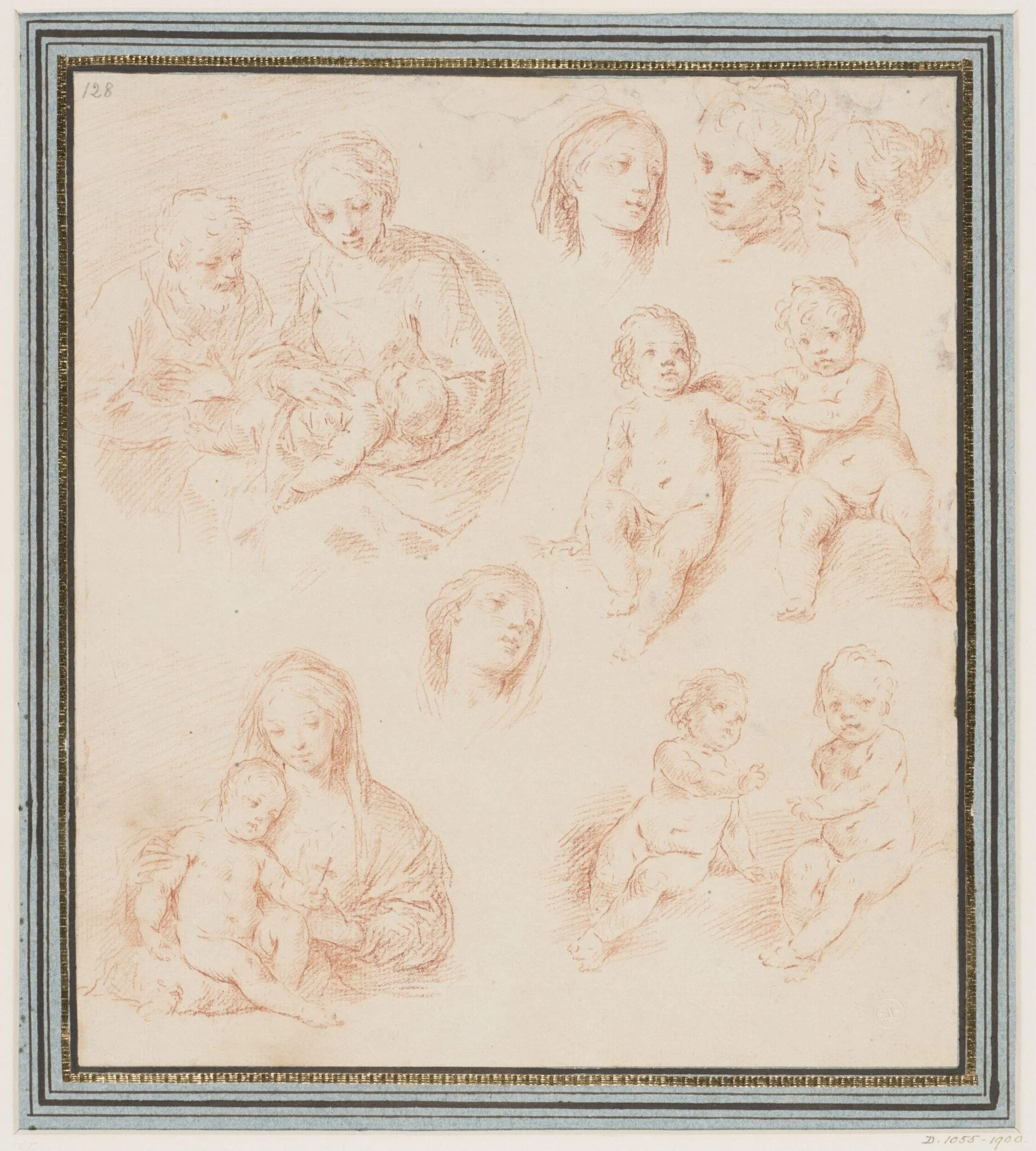 The Virgin and Child, St. Joseph and the young St. John the Baptist, by Simone Cantarini, 1639
