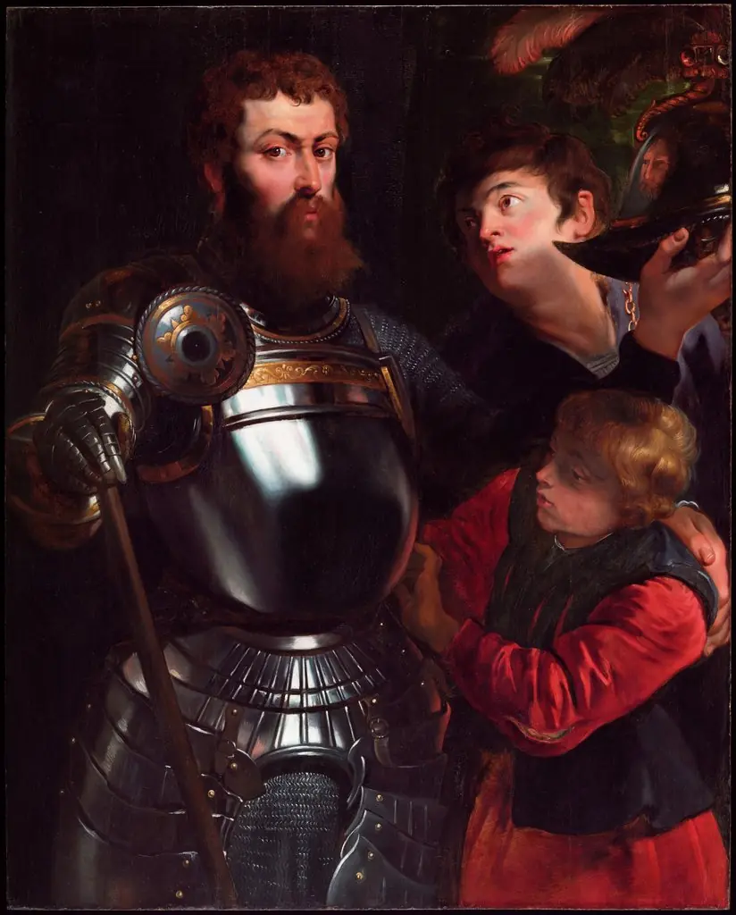 Warrior with Two Pages