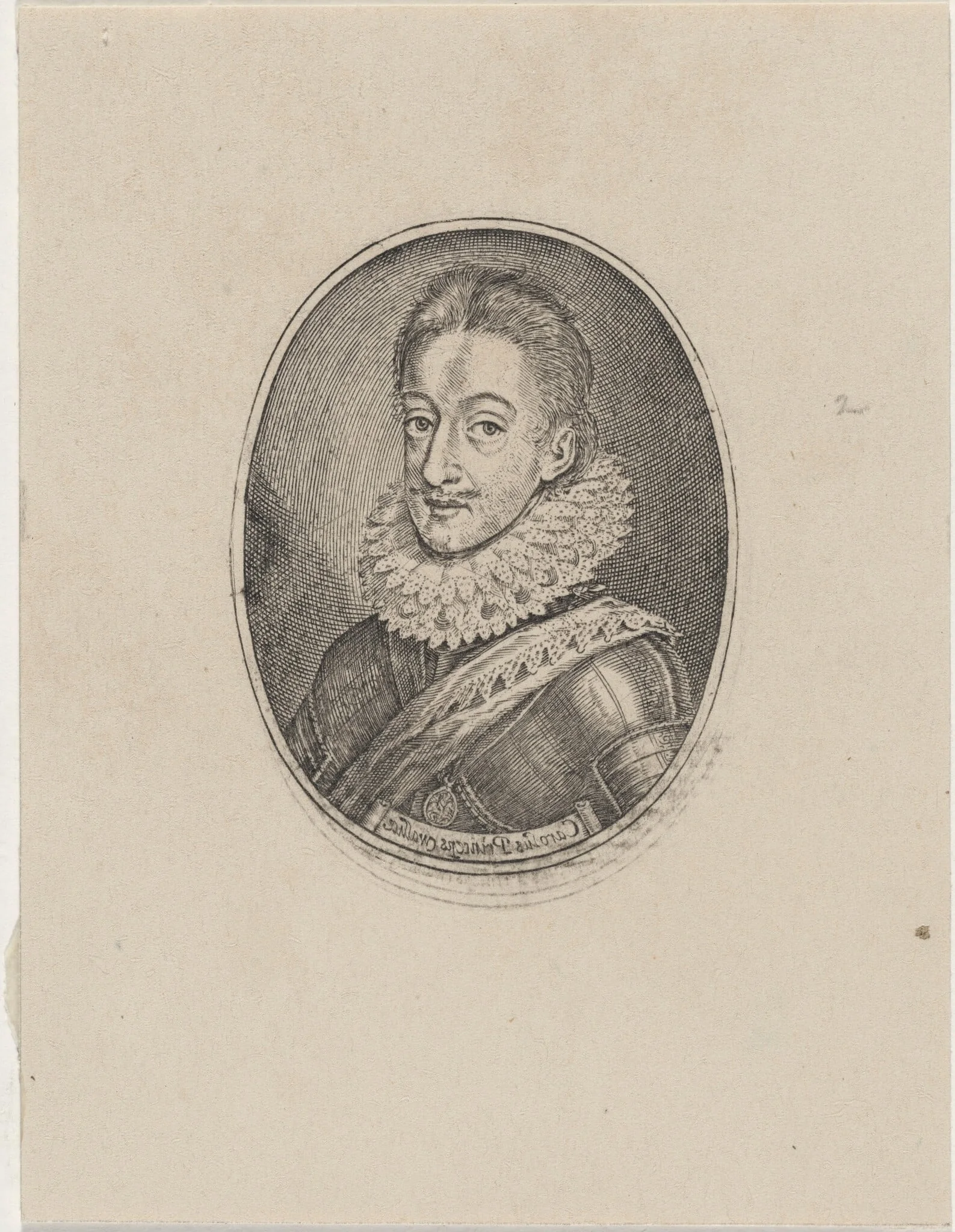 Charles I, King of England, by Simon van de Passe, ink, 1616