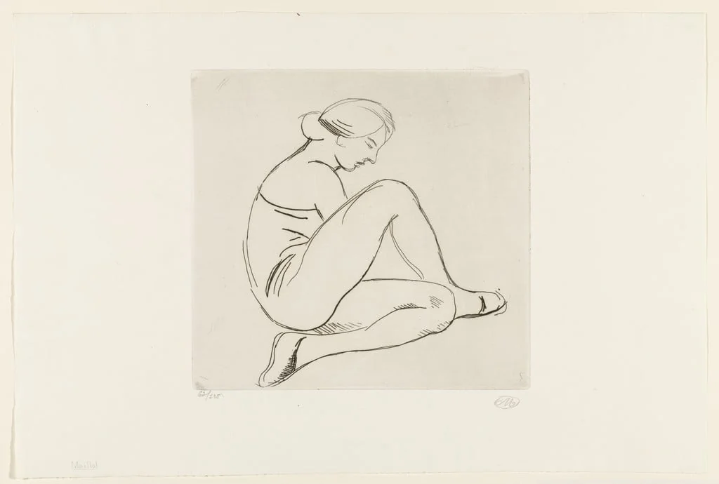Untitled, by Aristide Maillol, ink, 1926