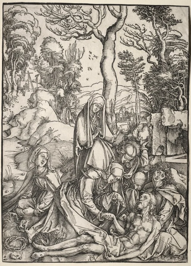The Great Passion:  The Lamentation of Christ, by Albrecht Dürer, 1504