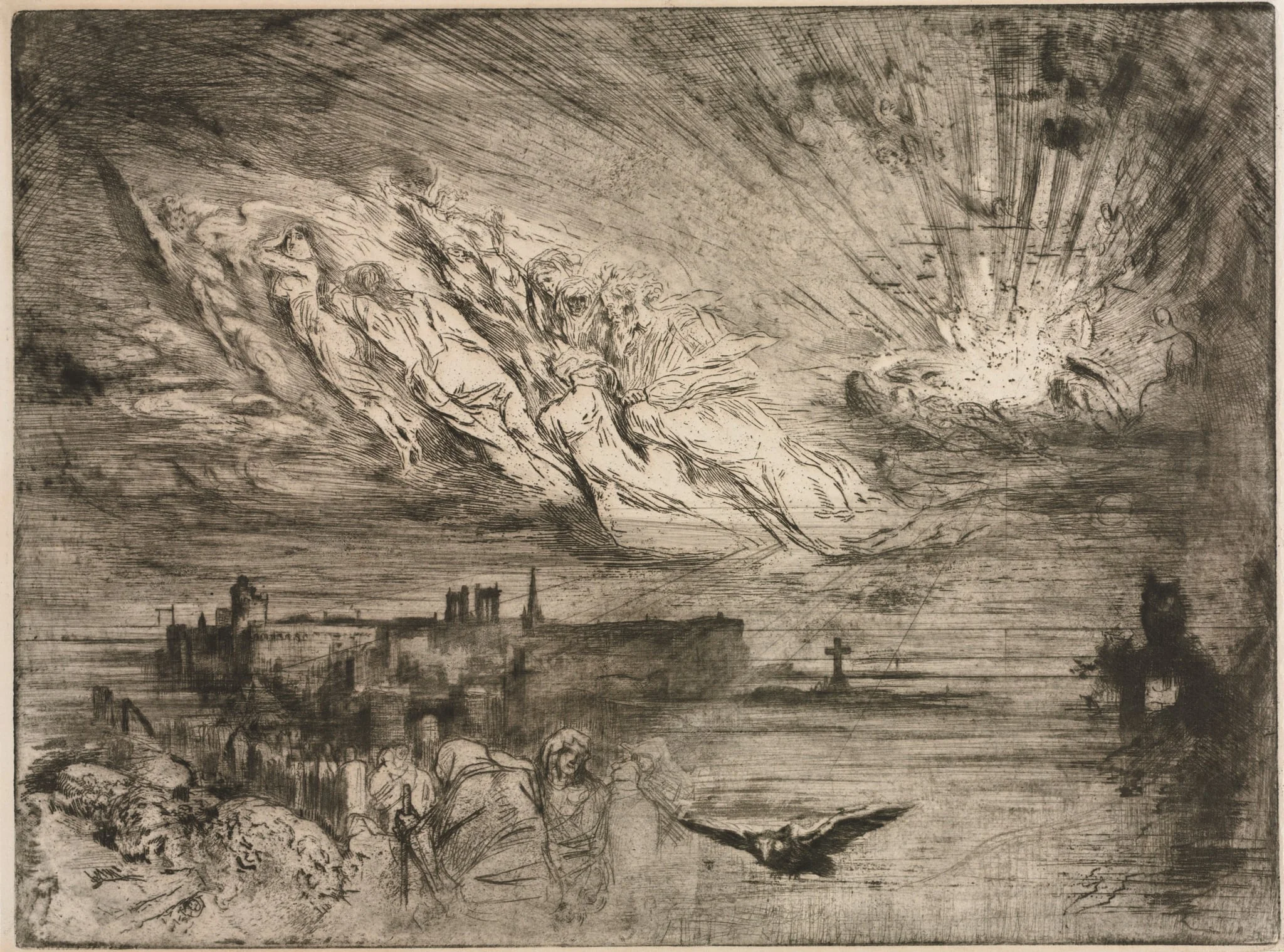 The Spirits from the Cities of the Dead, by Félix-Hilaire Buhot, 1885
