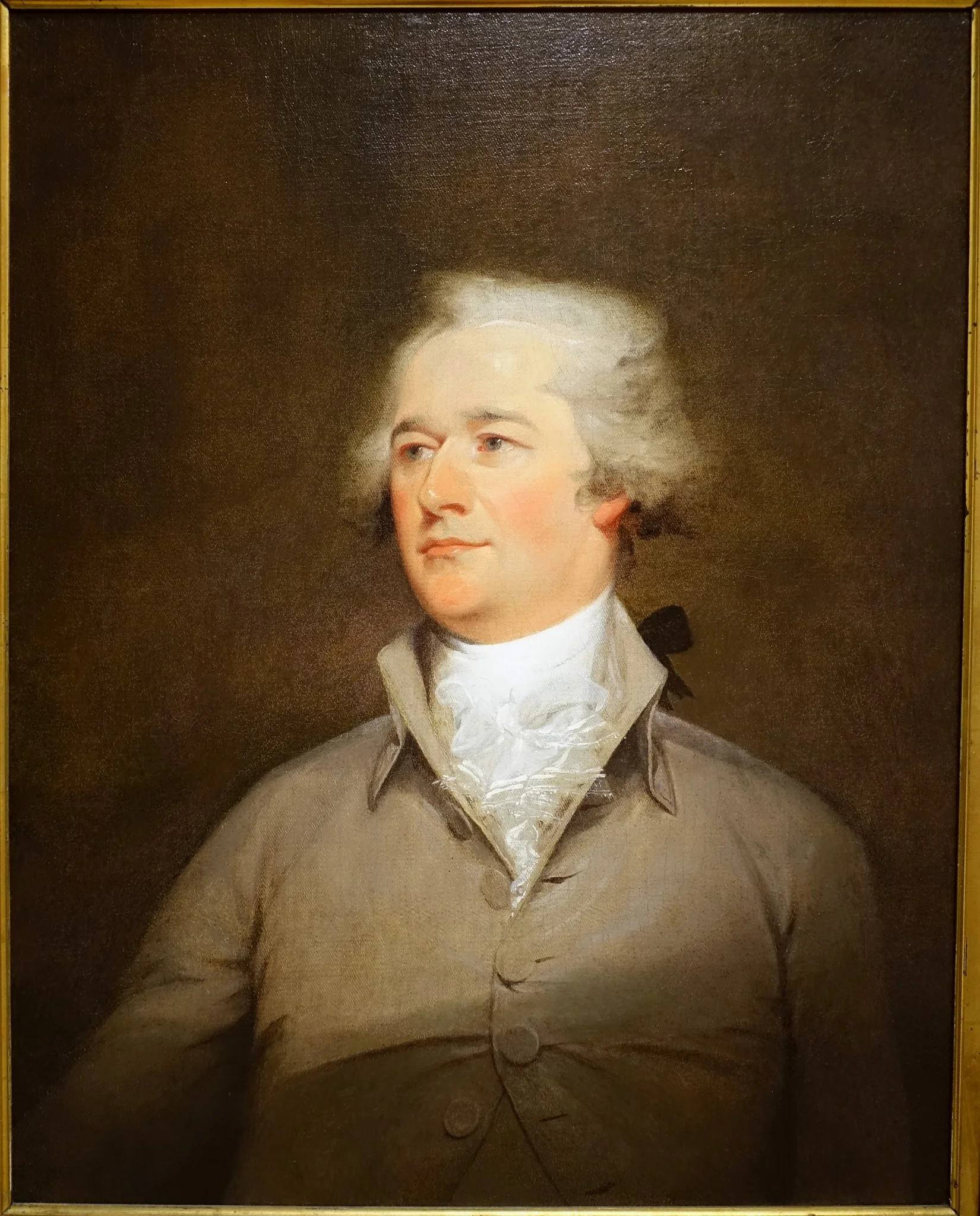 Portrait of Alexander Hamilton, by John Trumbull, oil, 1796
