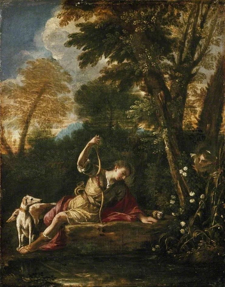 Echo and Narcissus, by Pier Francesco Mola, oil, 1649