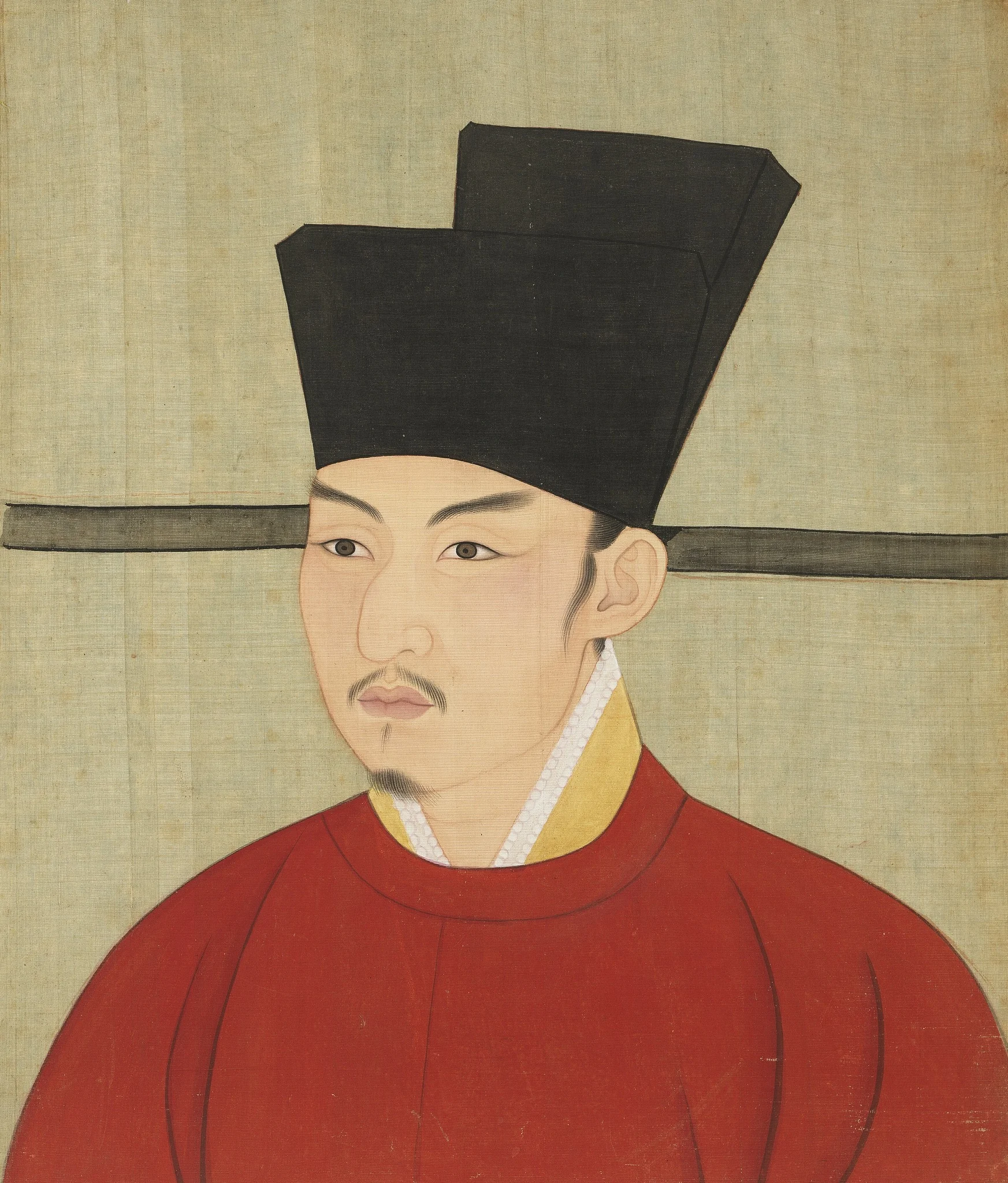 宋代帝半身像册-宋朝哲宗皇帝像, by Unknown, unspecified