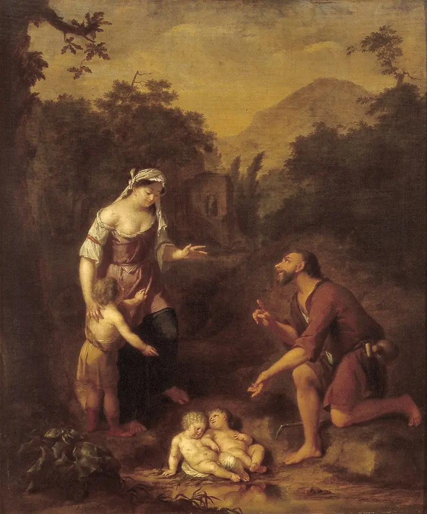 Romulus and Remus discovered by the Herdsman Faustulus