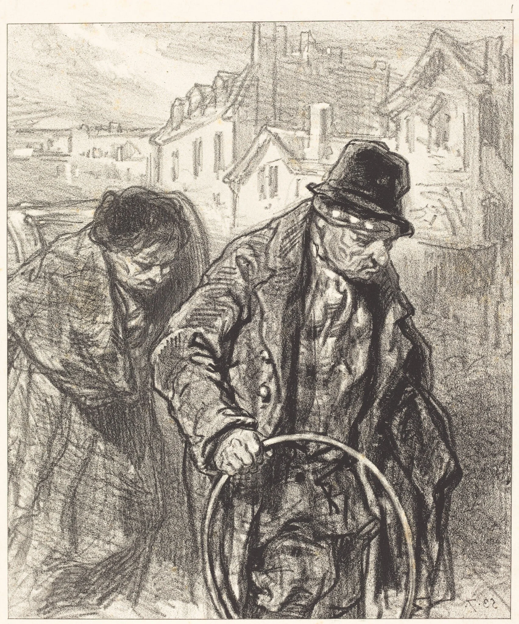 "Ce qui se fait dans les meilleures societes", by Paul Gavarni, ink, 1835