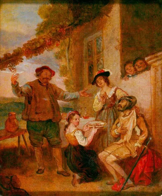 Don Quixote Outside an Inn (from Cervantes' novel)