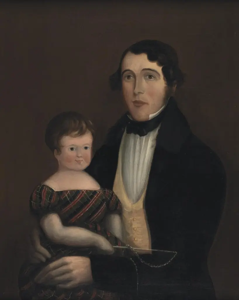 Huw Rowlands & his child