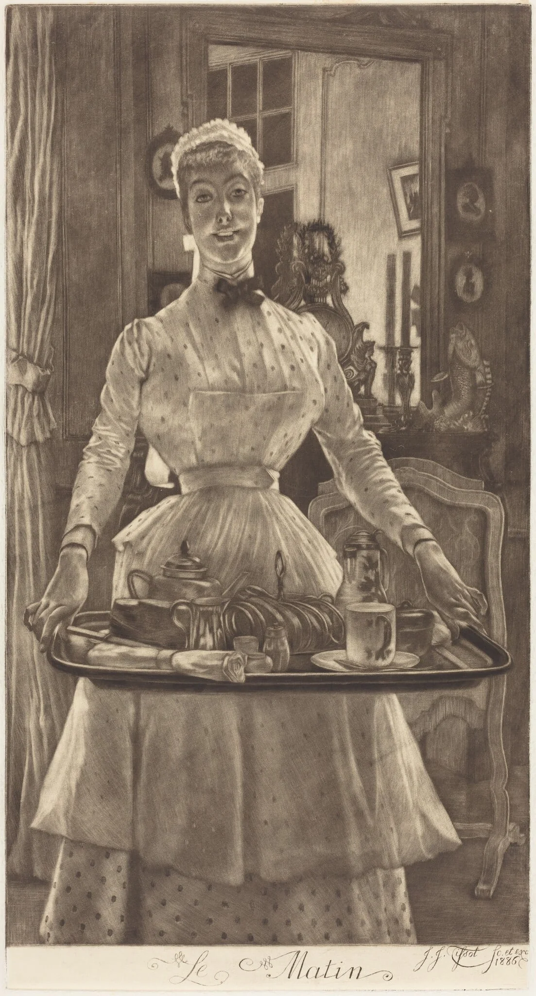 Le Matin (Morning), by James Jacques Joseph Tissot, ink, 1886