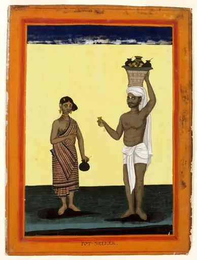 A pot-seller and his wife