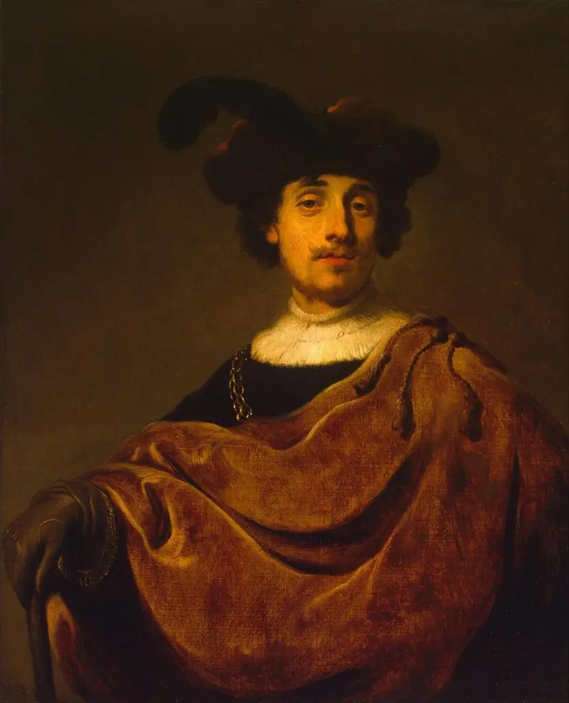 Portrait of a Young Man in a Fancy Dress