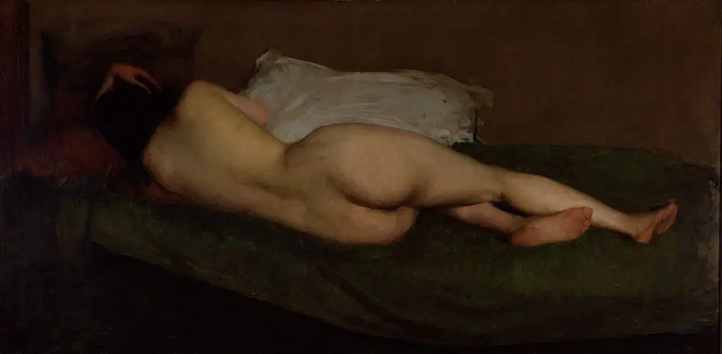 Nude reclining