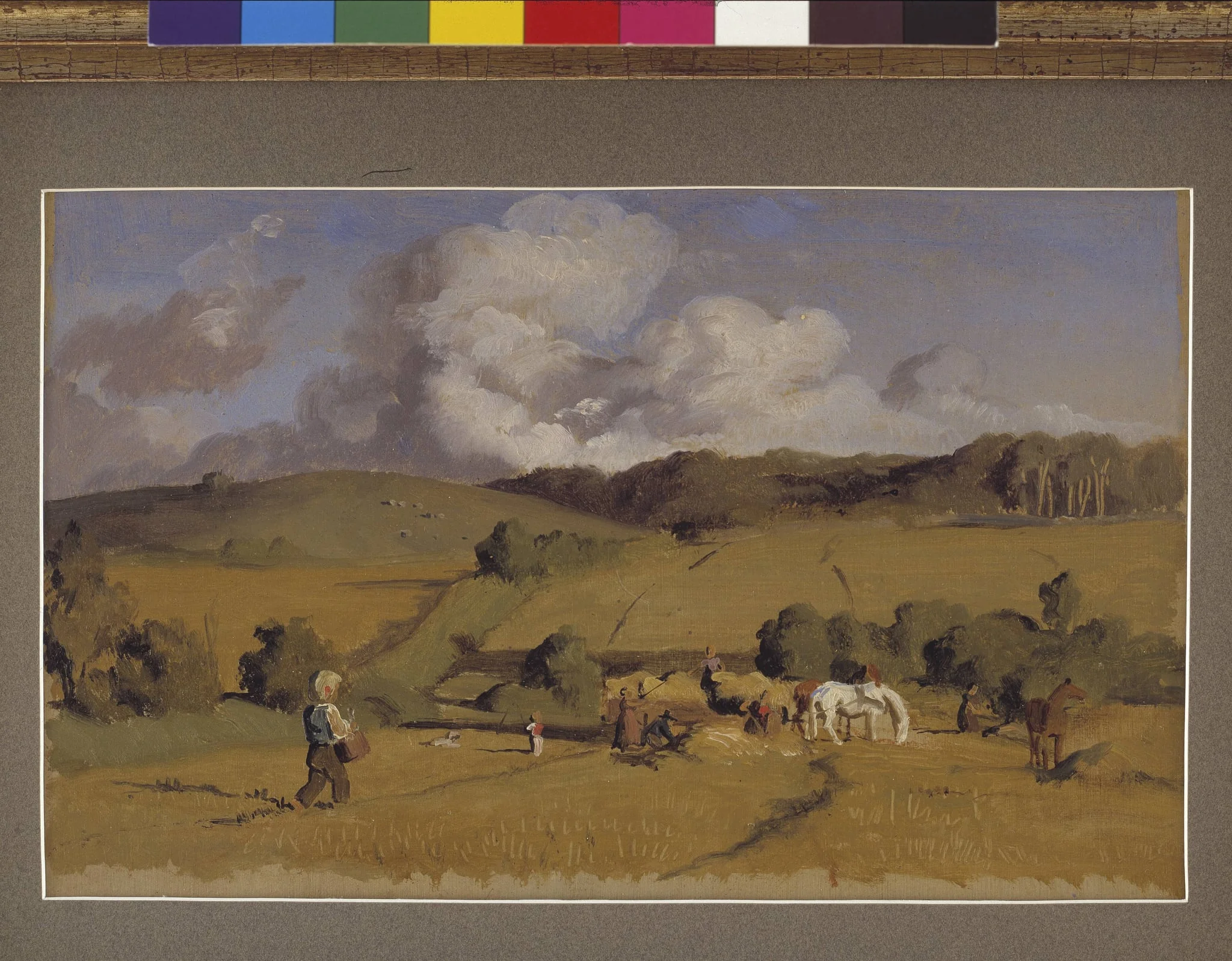 Landscape near Holmstrup, Zealand, by Unknown, unspecified, 1845