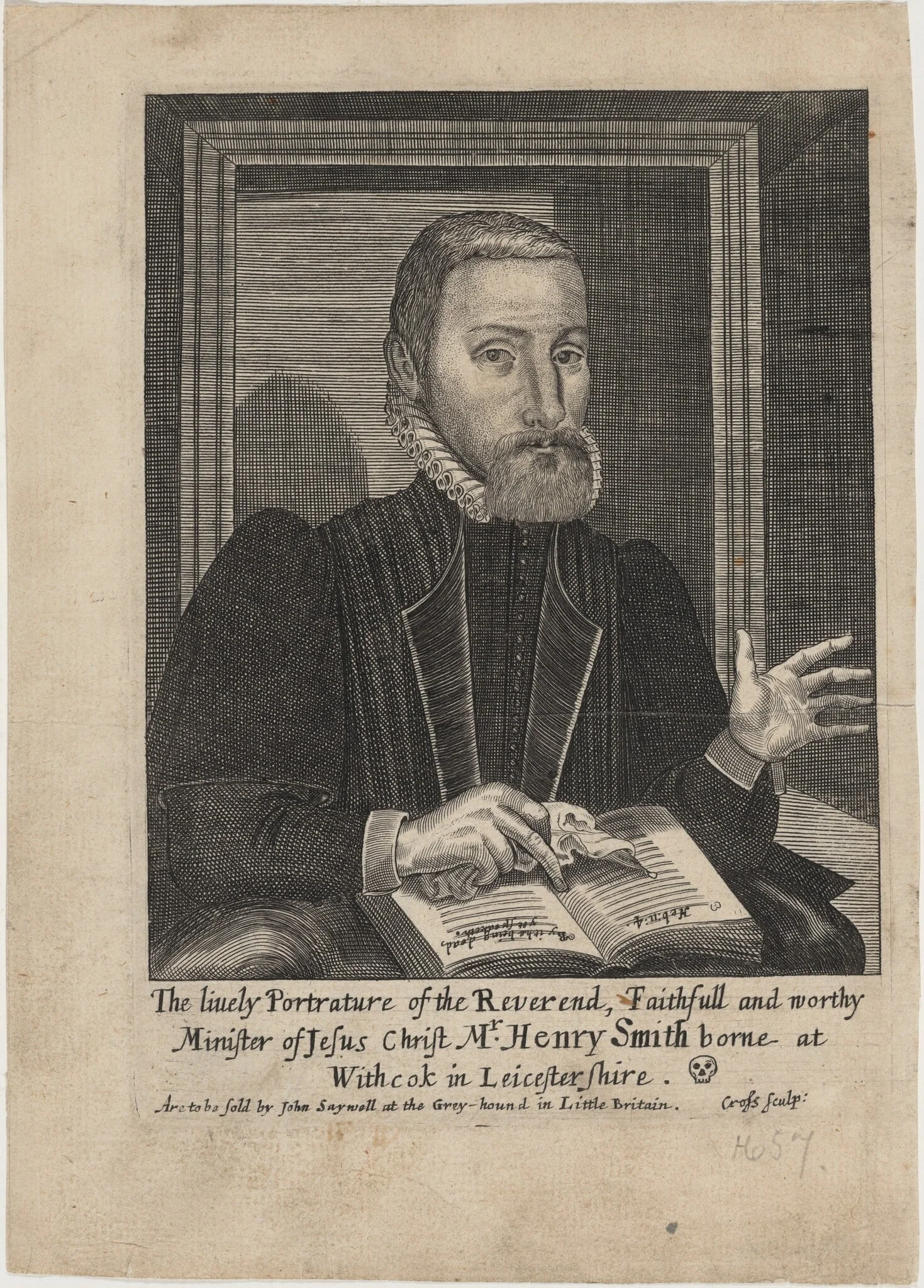 Mr. Henry Smith, by Thomas Cross, ink, 1660