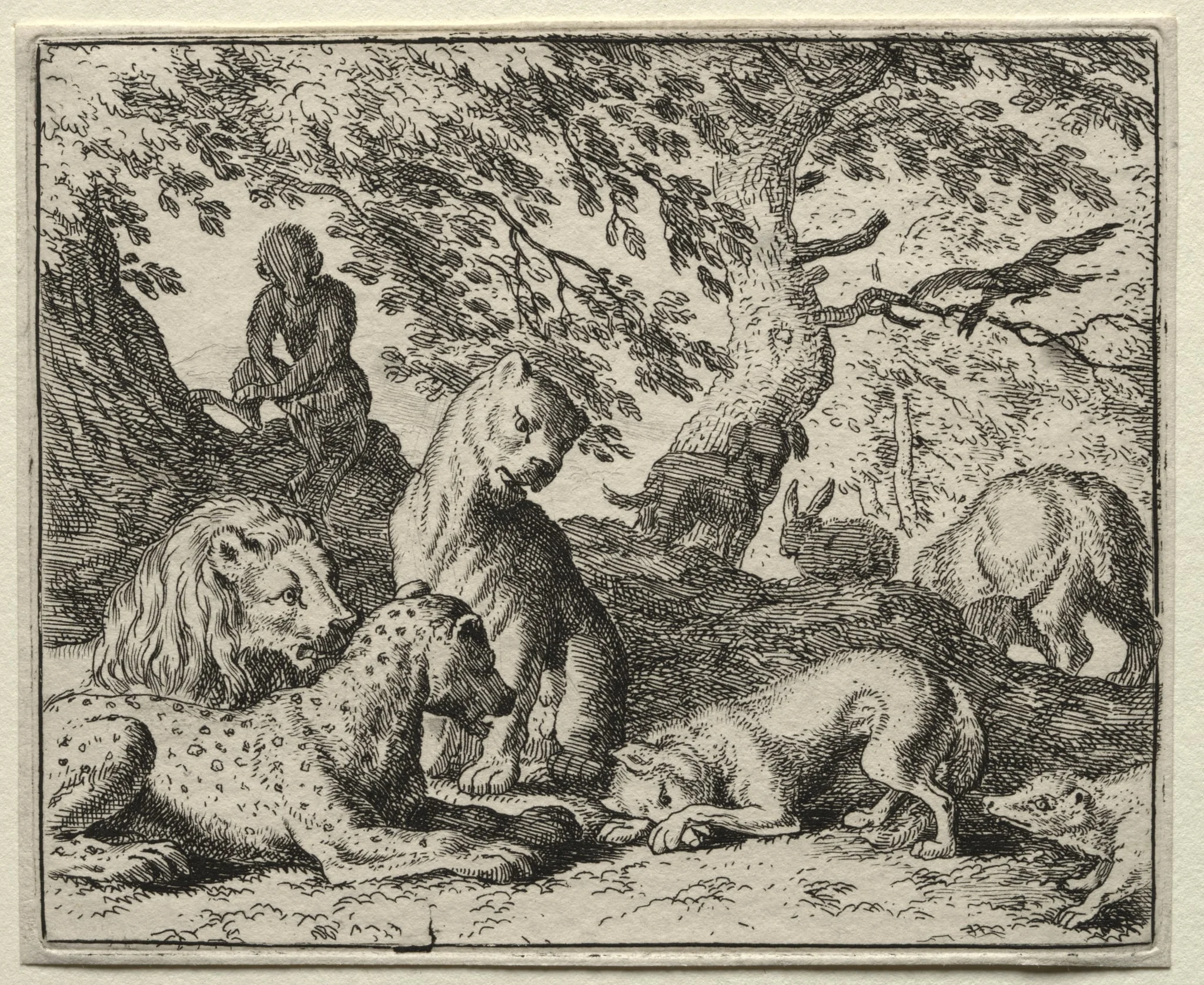 Reynard the Fox:  Reynard Describes a False Plot Against the Lion, by Allart van Everdingen, 1662