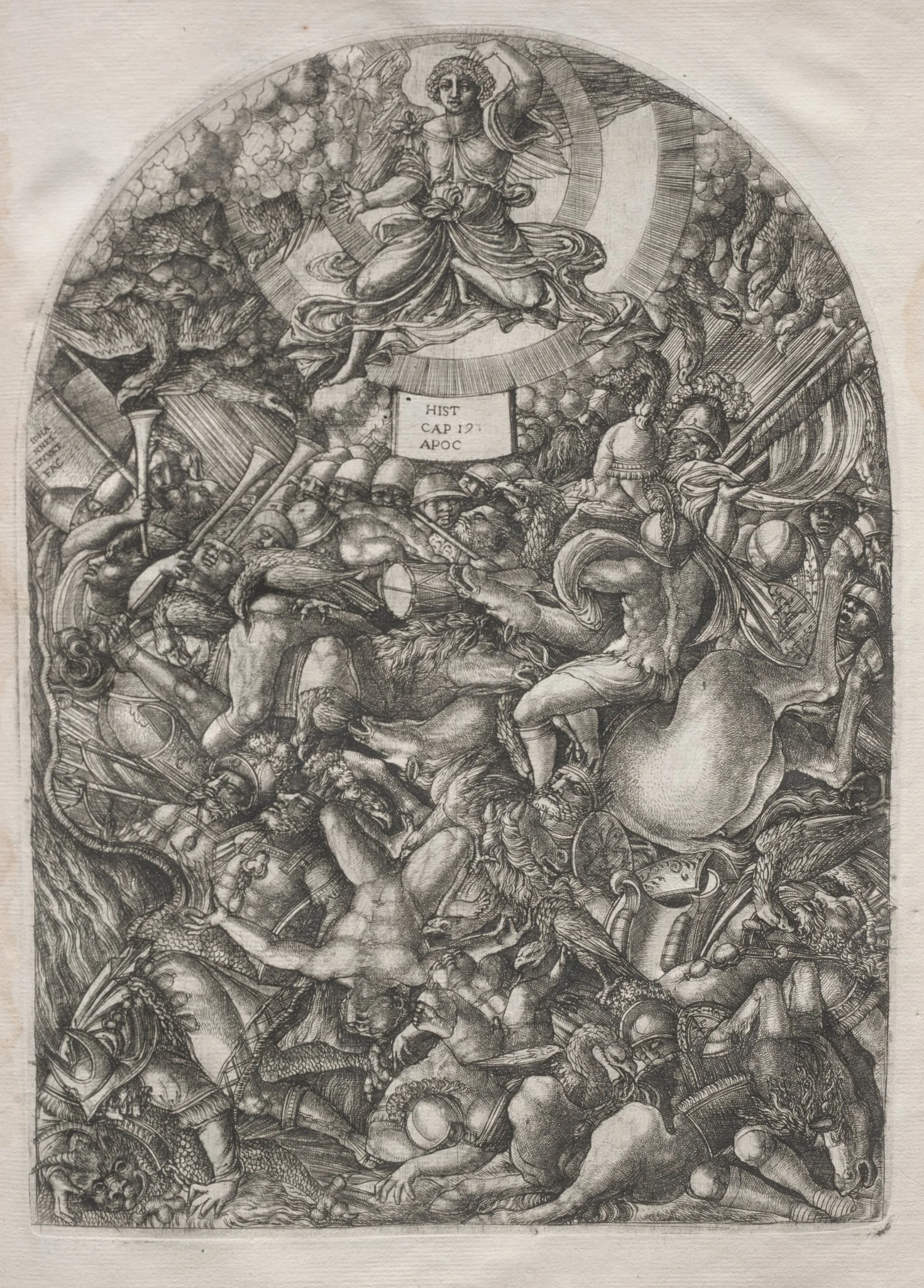 The Apocalypse:  The Angel in the Sun Calling the Birds of Prey