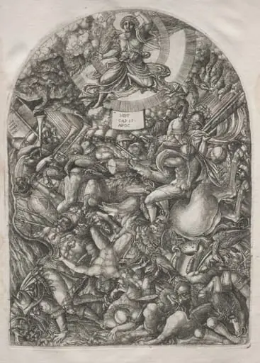 The Apocalypse:  The Angel in the Sun Calling the Birds of Prey