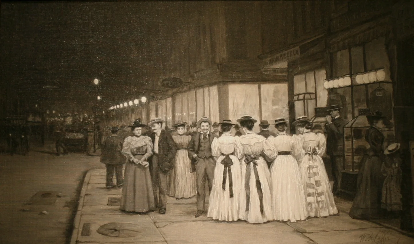Saturday Night in August -- Eighth Avenue