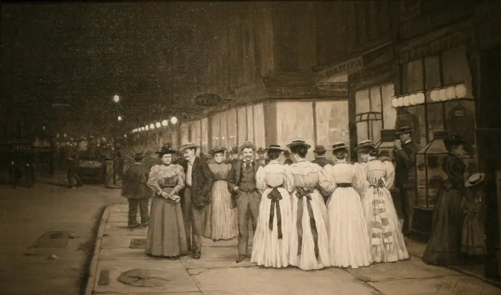 Saturday Night in August -- Eighth Avenue